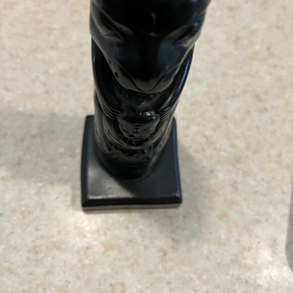 Totem Pole Carving Black Argillite ** READ** - Picture 9 of 10